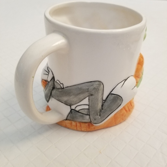 Warner Bros Looney Tunes Bugs Bunny Embossed Carrots 🥕Ceramic Coffee Mug Cup 3D - Picture 5 of 7